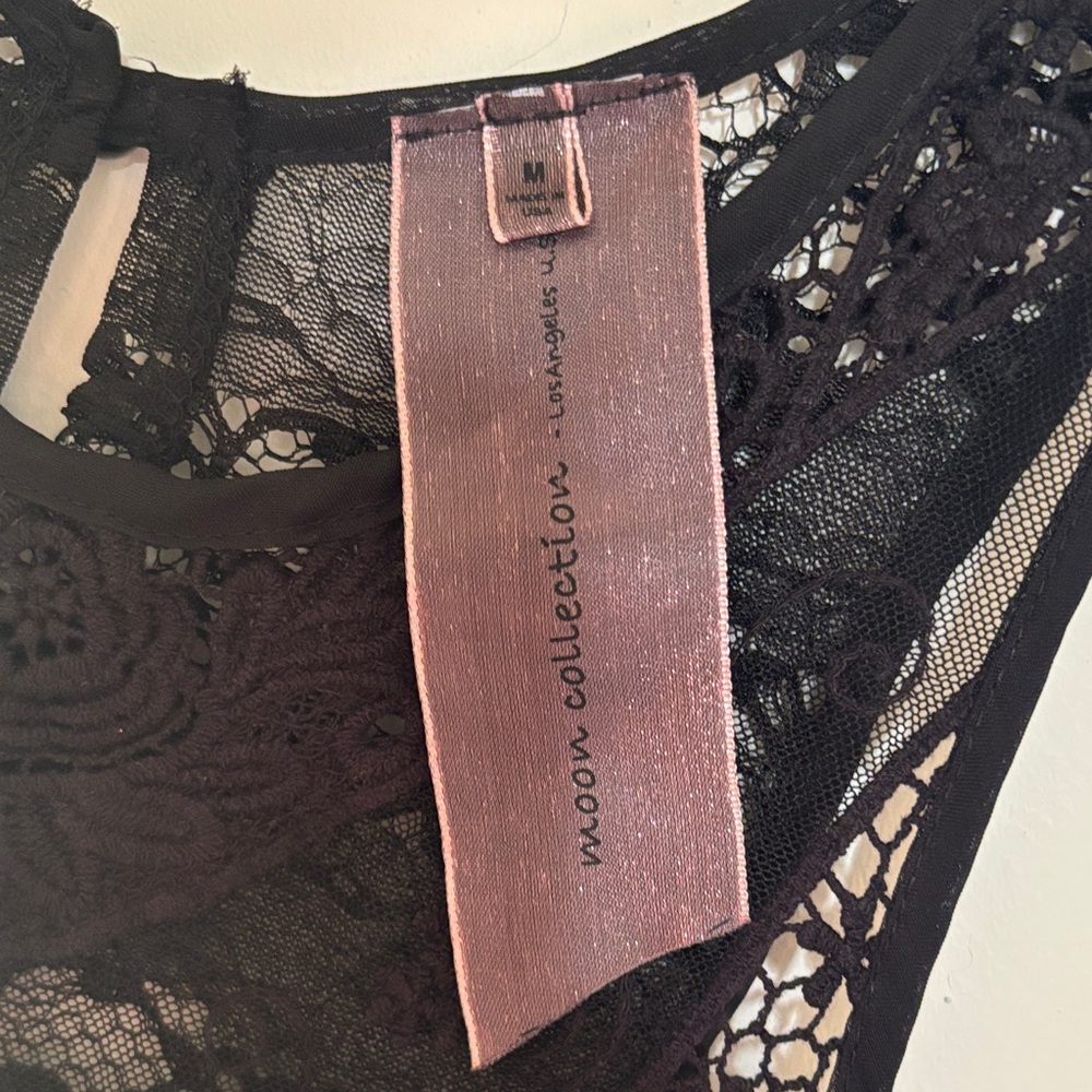 Moon Collection Black Lace Blouse - Picture 7 of 7